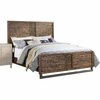 Homeroots 56 x 87 x 64 in. Andria Queen Size Bed Reclaimed Oak 285868